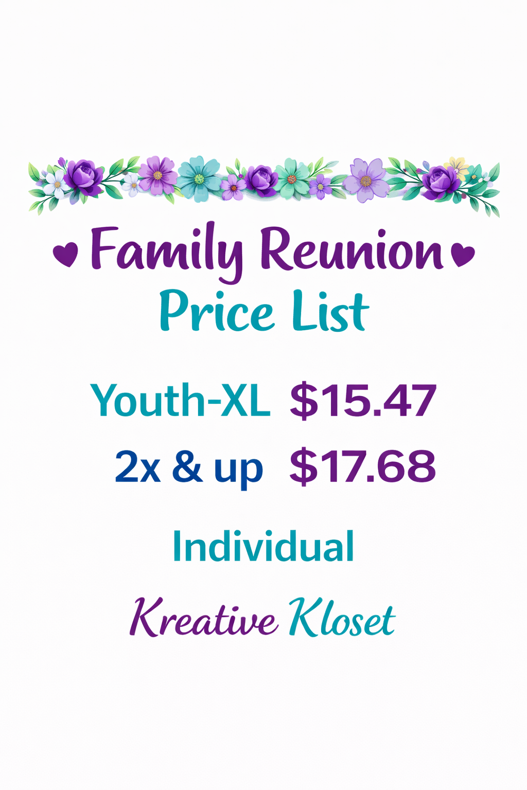 Family Renuion Deposit