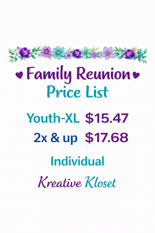 Family Renuion Deposit