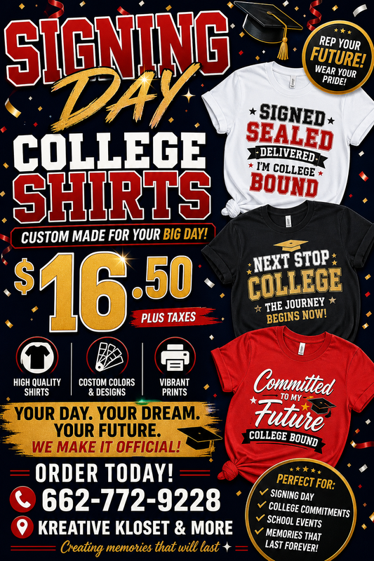 Signing Day Shirts
