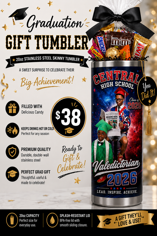 Stuffed Graduation Tumbler
